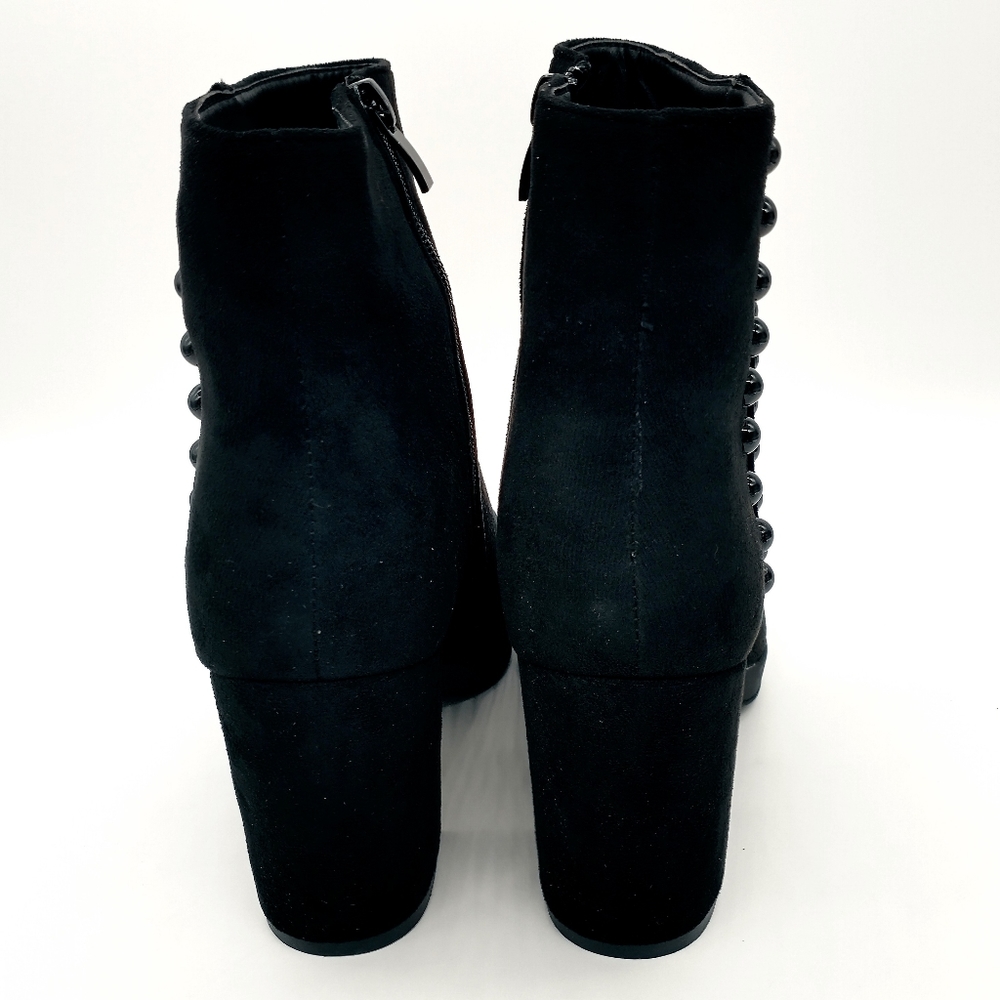 Olivia Miller Fly Studded Suede Boots Black Size 9 - Picture 5 of 9